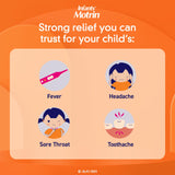 Séringue de dosage incluse avec Motrin Infants pour doser facilement et proprement