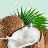 Dentifrice infein Coco-Mousse près de la brosse, expérience sensorielle agréable