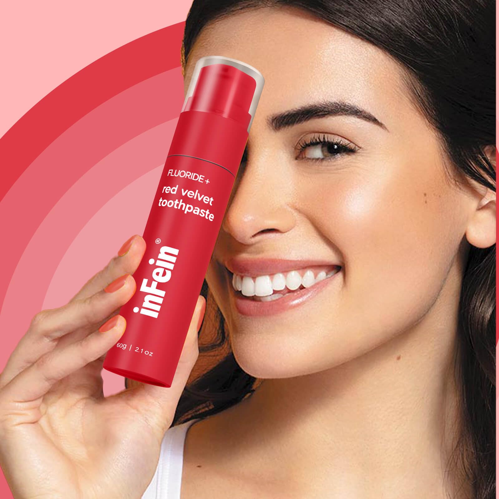infein dentifrice velours rouge mousse légère et fraîche