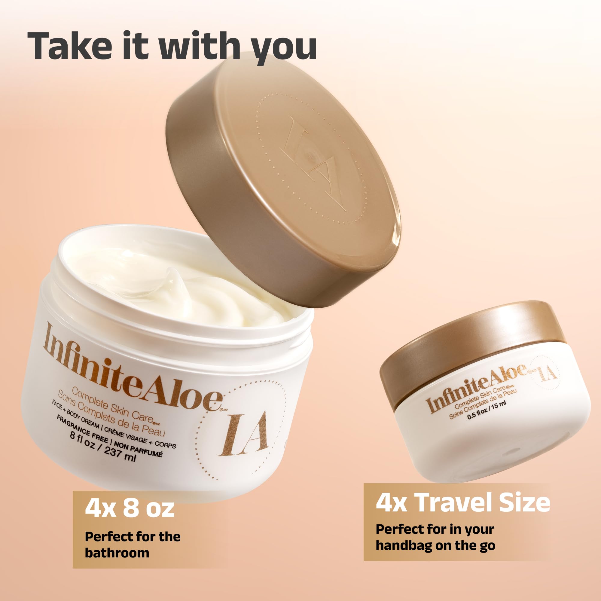 InfiniteAloe crème apaisante pour eczema et psoriasis, confort rapide.