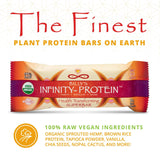 Ingrédients Billy's Infinity Barres: protéines végétales et superaliments pour énergie.