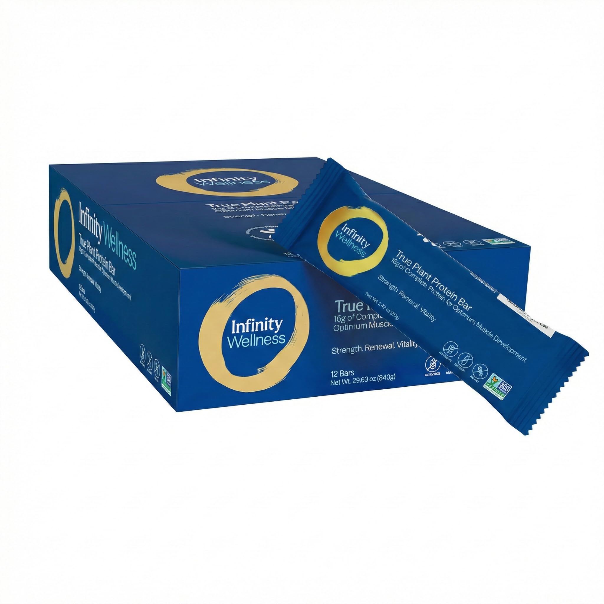 Billy's Infinity Barres packaging: snack protéiné sain et pratique.