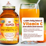Infinity Greens Dissolution rapide dans eau ou smoothie, goût agrume.