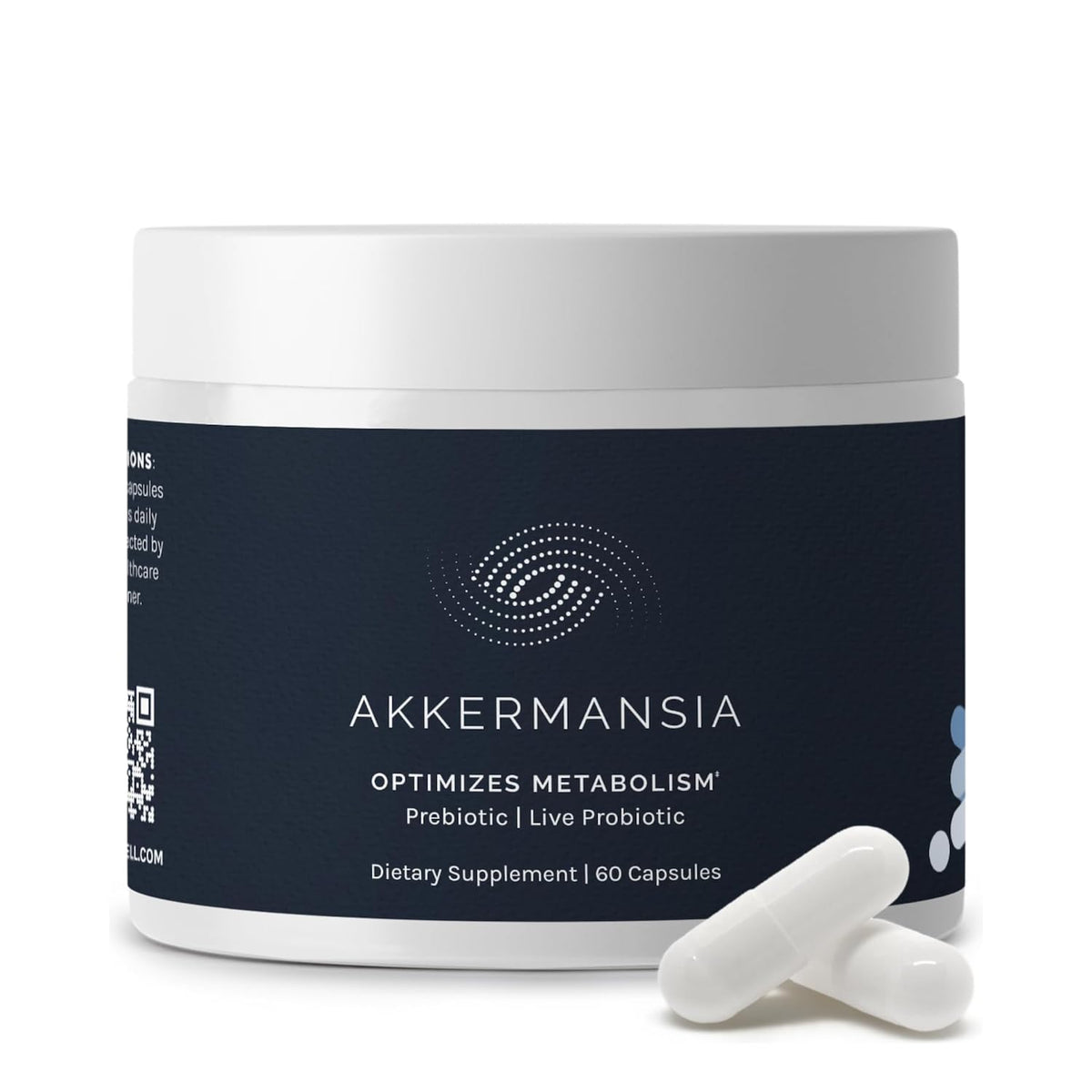 InfiniWell Akkermansia: bouteille ouverte, rituel quotidien pour un soutien digestif potentiel.