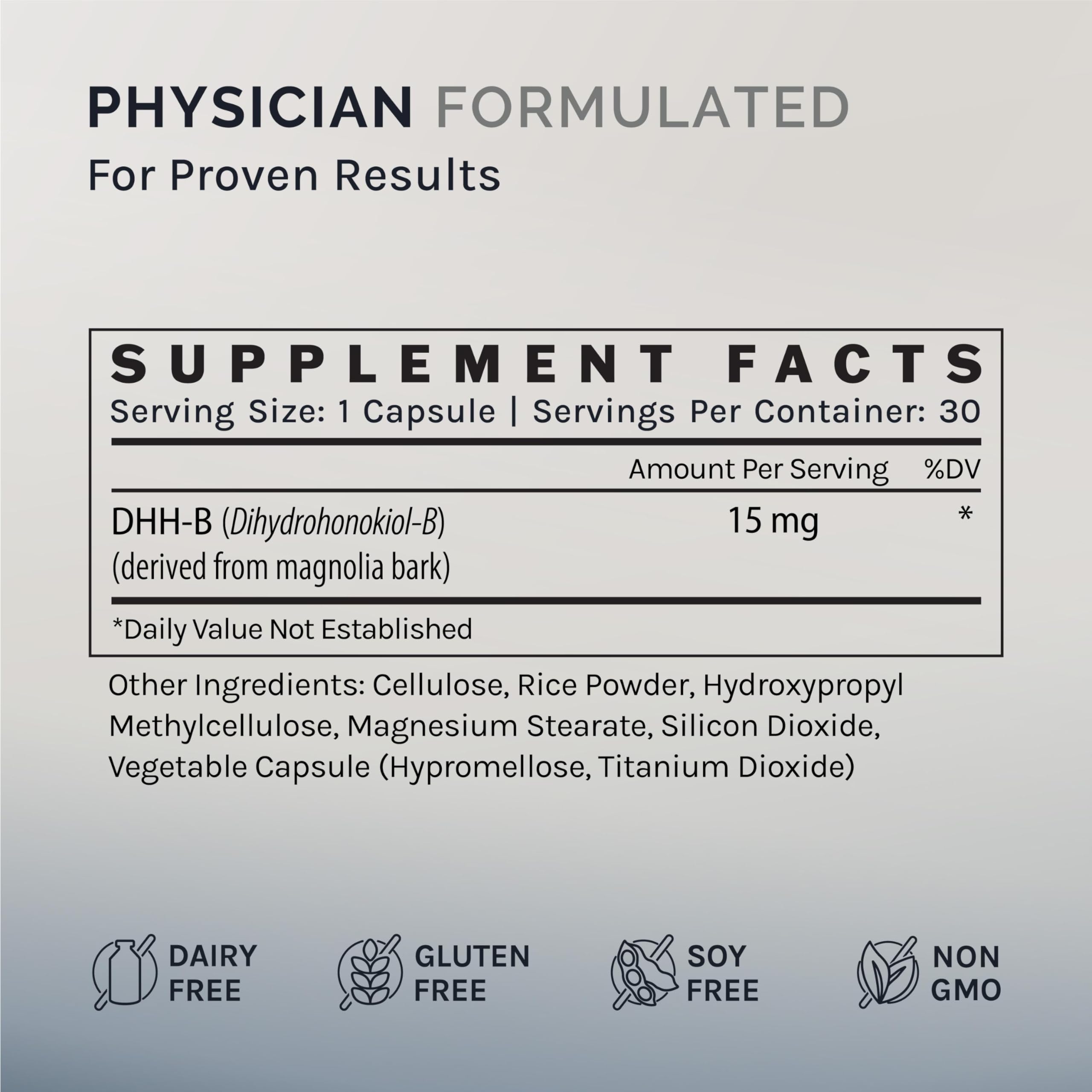 InfiniWell DHH-B Max étiquette: équilibre émotionnel et sommeil sain.