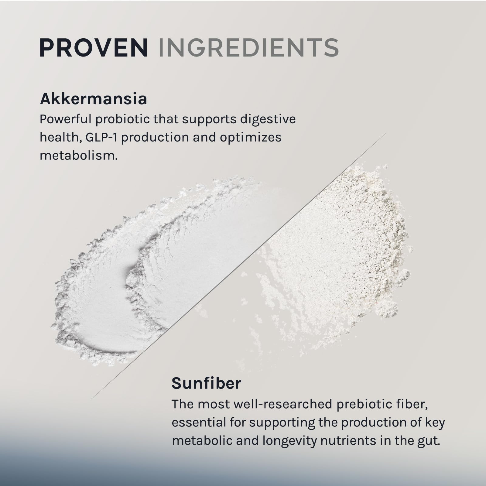 InfiniWell Akkermansia: étiquette indiquant 60 capsules, prise pratique et simple.