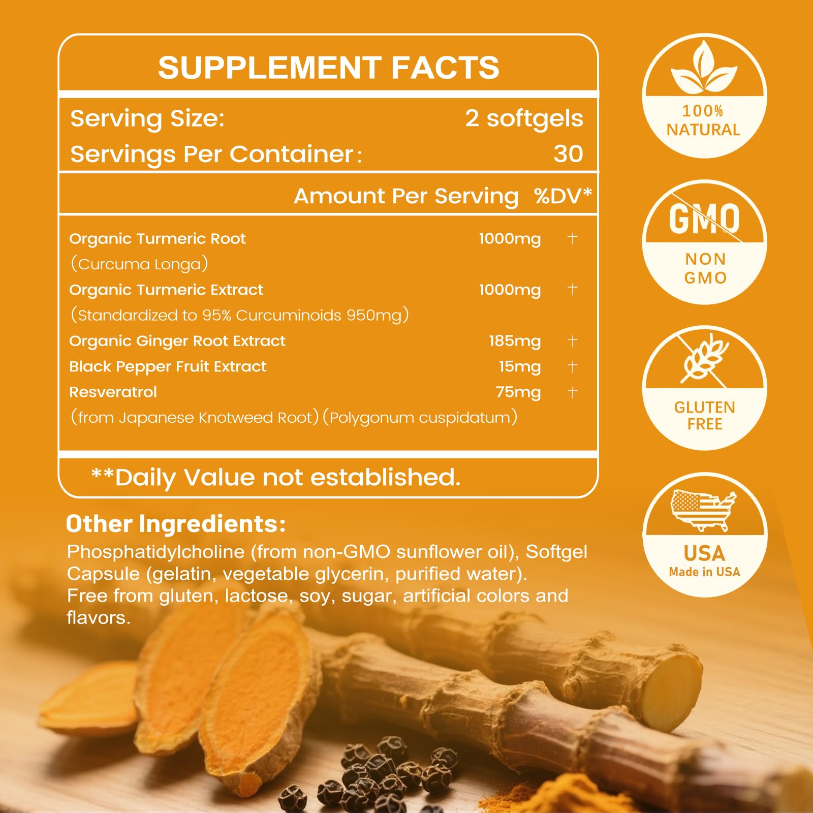 InGreens Curcumine 95% Liposomale, absorption améliorée après ingestion