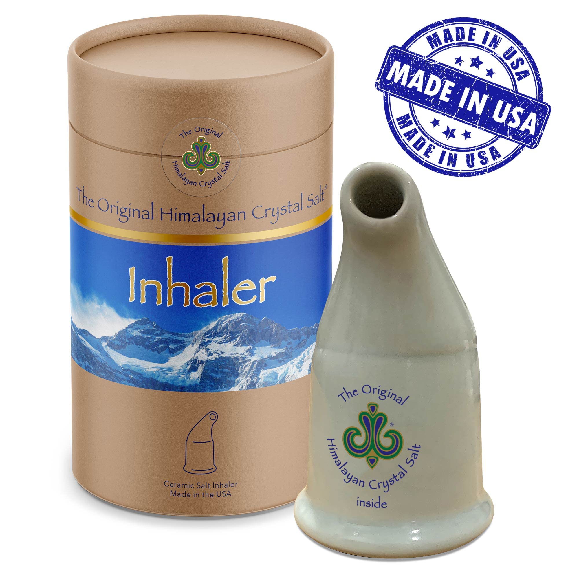 Inhalateur sel cristal himalayen intérieur – design confortable pour sessions régulières.