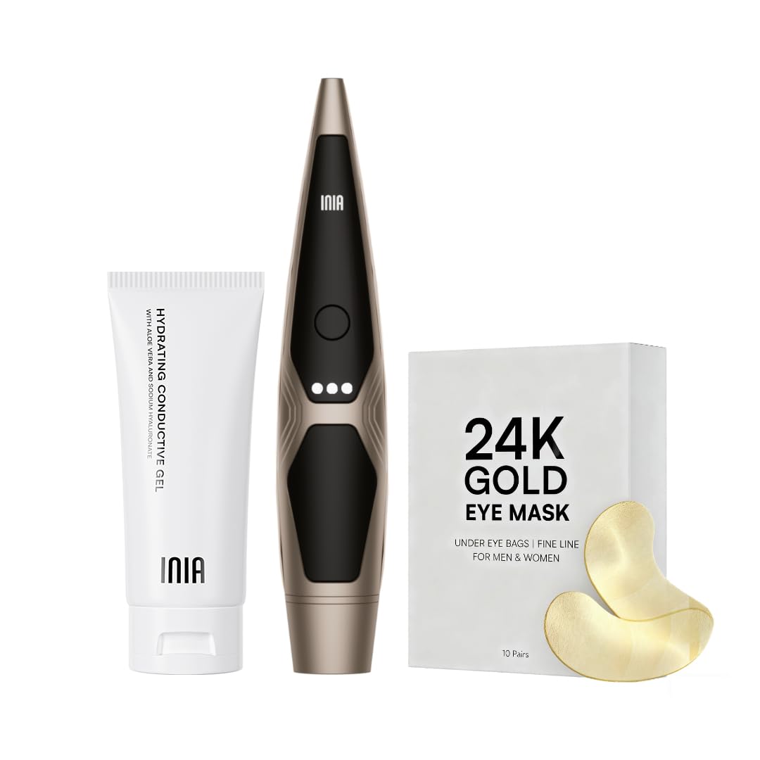 INIA luminothérapie visage 4-en-1 pour une peau plus lumineuse et ferme.