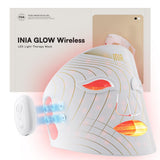 Masque INIA sans fil pour thérapie lumineuse rouge portable à domicile.