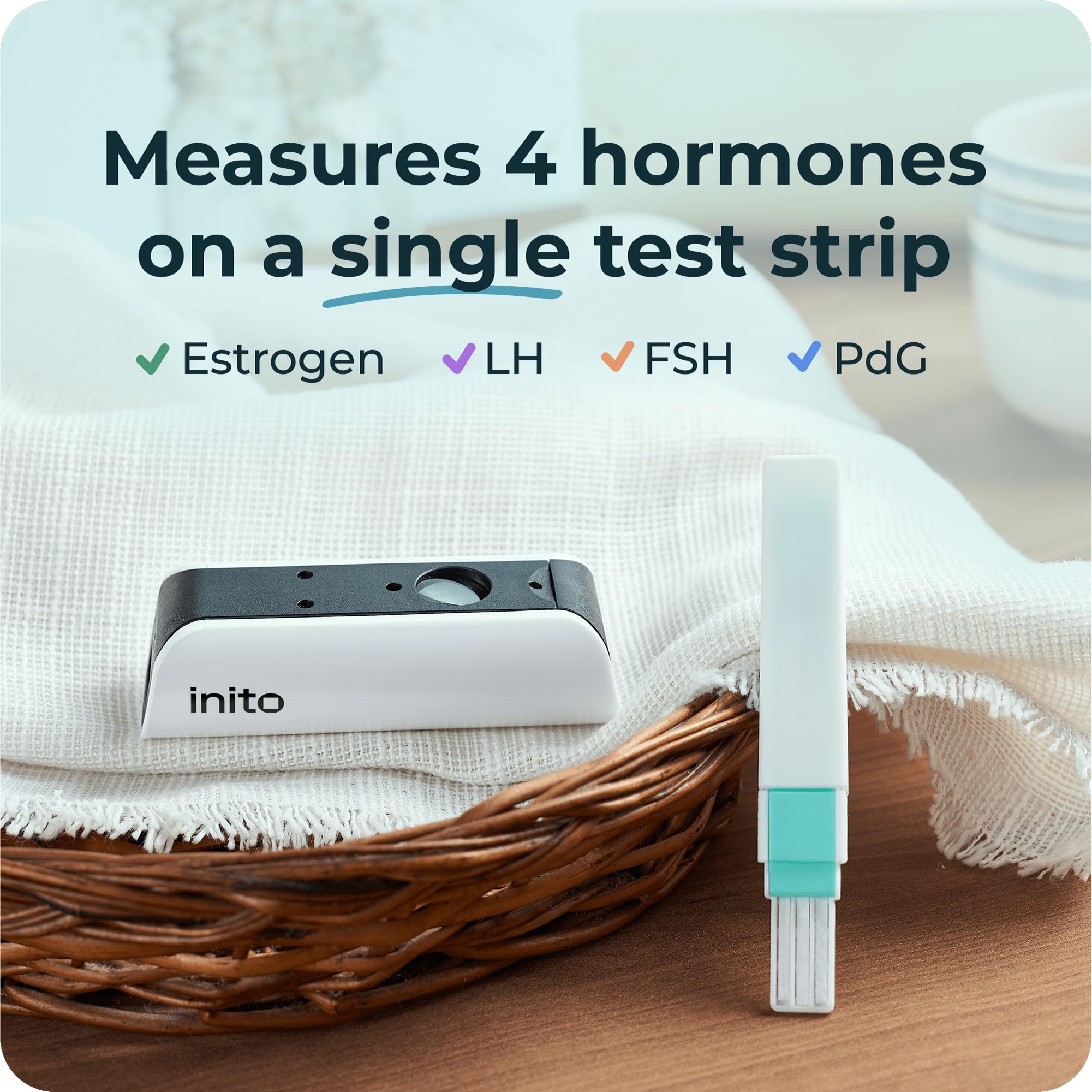 Inito bande-test immersion urine 15s utilisation rapide