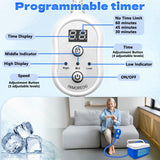 Inmoredo contrôle temps programmable: personnalisez chaque séance selon besoin.
