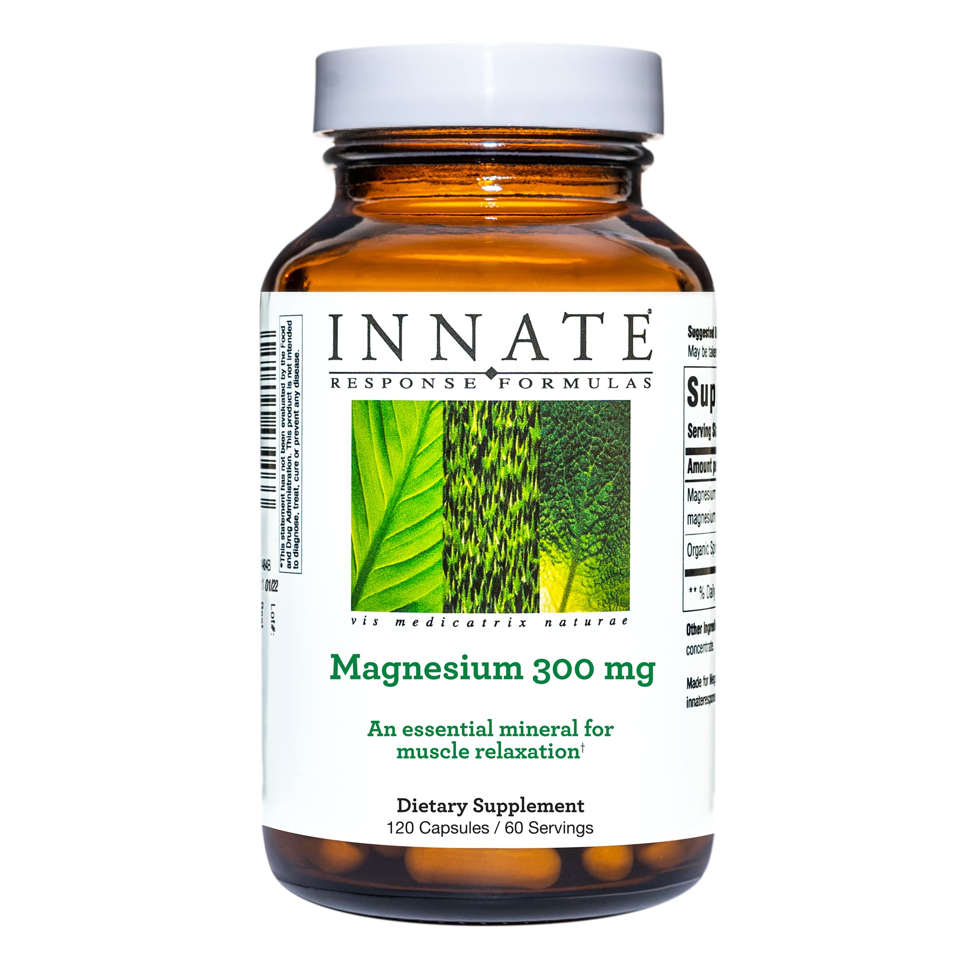 INNATE Formulas magnésium 300 mg – bouteille, soutien musculaire quotidien.