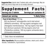 Innate Response Formulas adrénale-etiquette: emballage clair et ingrédients sans allergènes