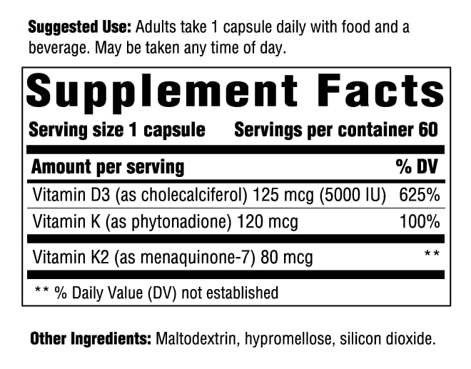 Innate Response Formulas vitamine D3 5000 UI – emballage pratique pour une utilisation quotidienne.