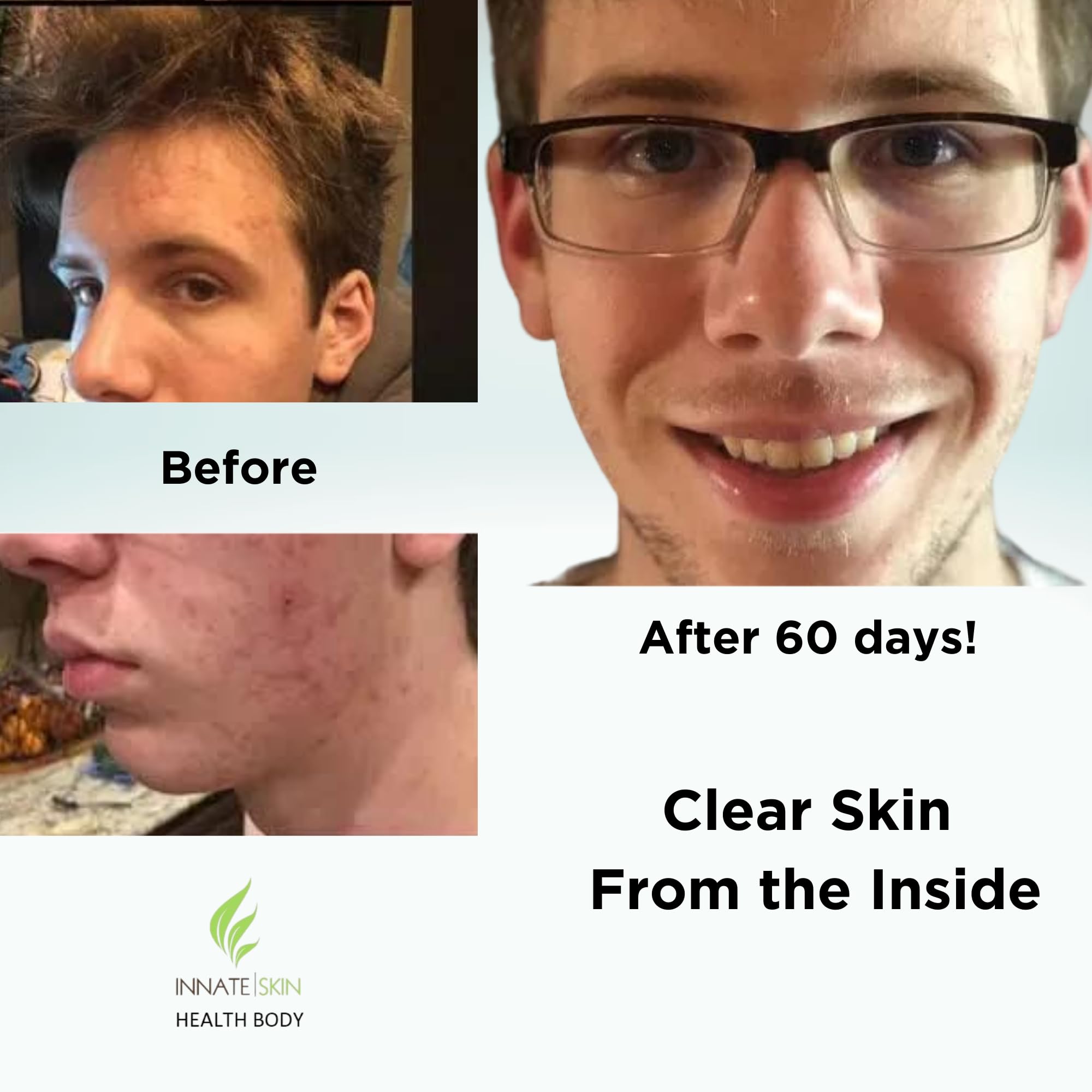 Innate Skin – étiquette claire sur la boîte, facile à intégrer à votre routine.