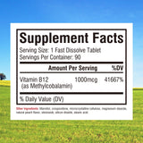 Innate Vitality B12 1000mcg, forme méthylcobalamine active pour efficacité.