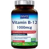 Tablette sublinguale Innate Vitality B12 pêche, absorption rapide et énergie potentielle.