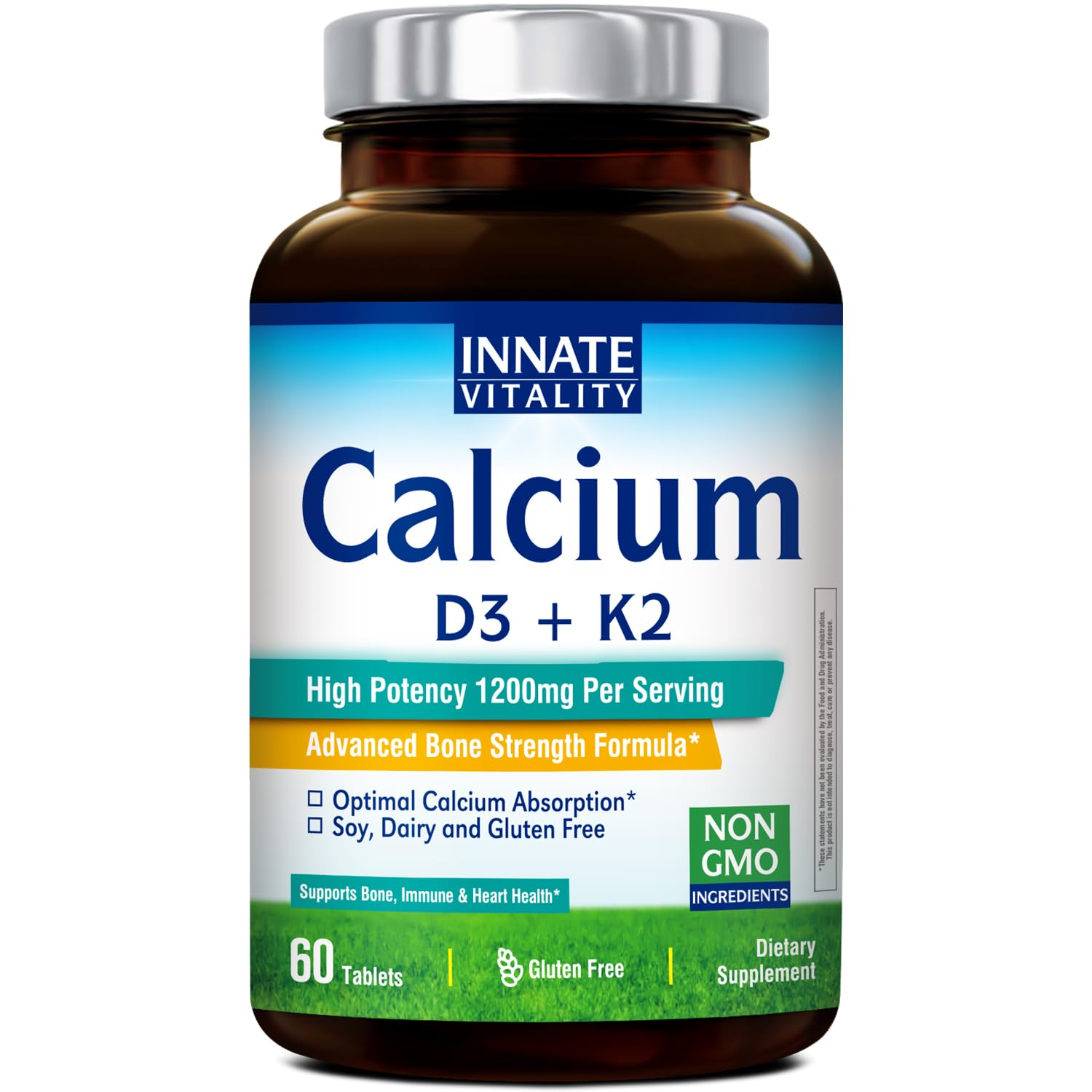 Innate Vitality Calcium Tablettes - Boite : prise facile au quotidien.