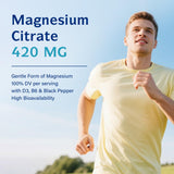 Bouteille Innate Vitality Magnésium Citrate avec étiquette claire.