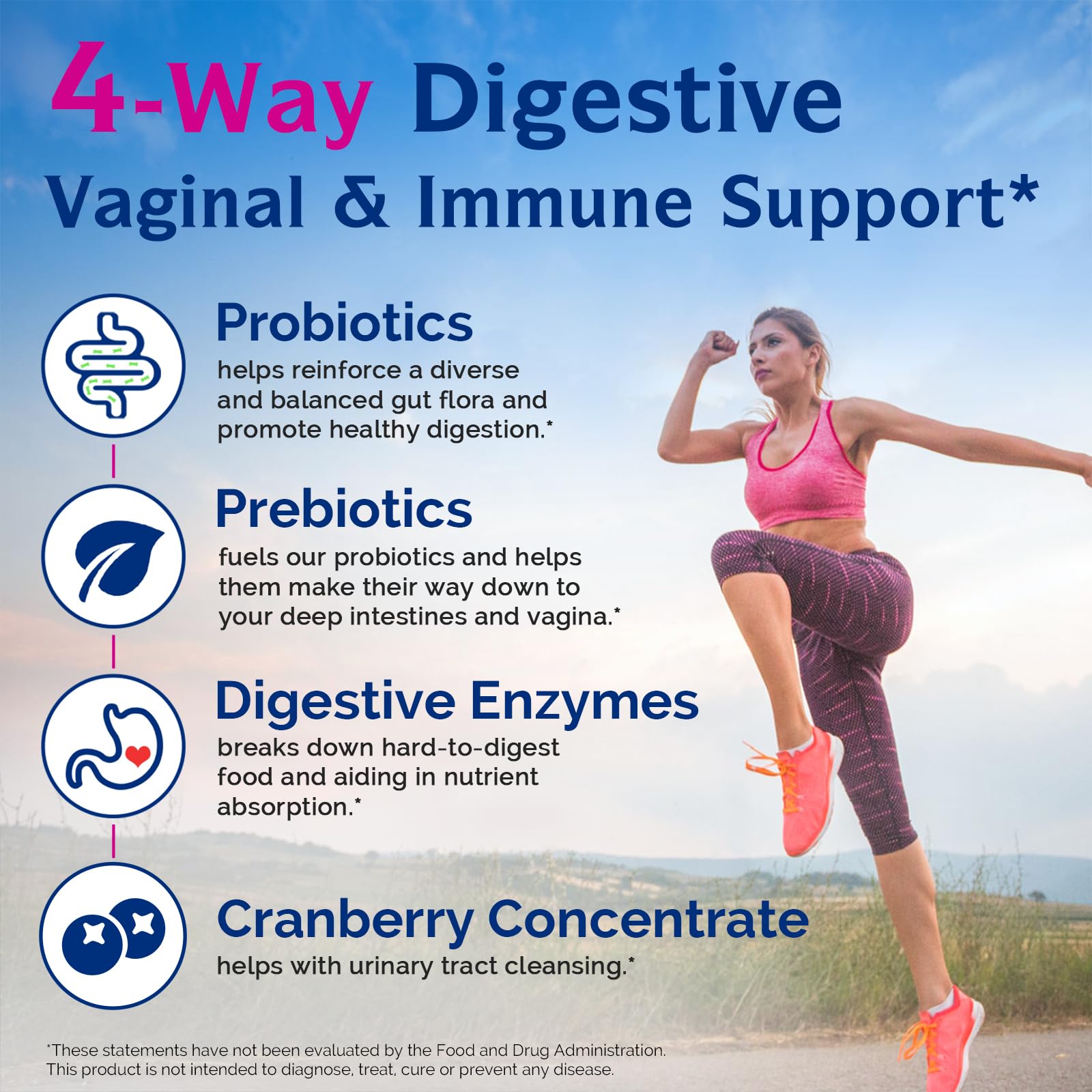 Étiquette Innate Vitality Probiotiques, souches et dosage clairement indiqués.