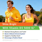 Innate Vitality D3 5000 UI — favorise l'absorption du calcium et des minéraux pour os et dents sains.