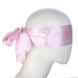 Masque INNEDYOUMM en satin doux rose, confort optimal en voyage
