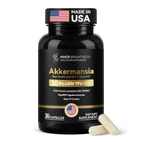 Inner Brightness Akkermansia Probiotic bouteille: stabilité et facilité d’ajout à votre routine.