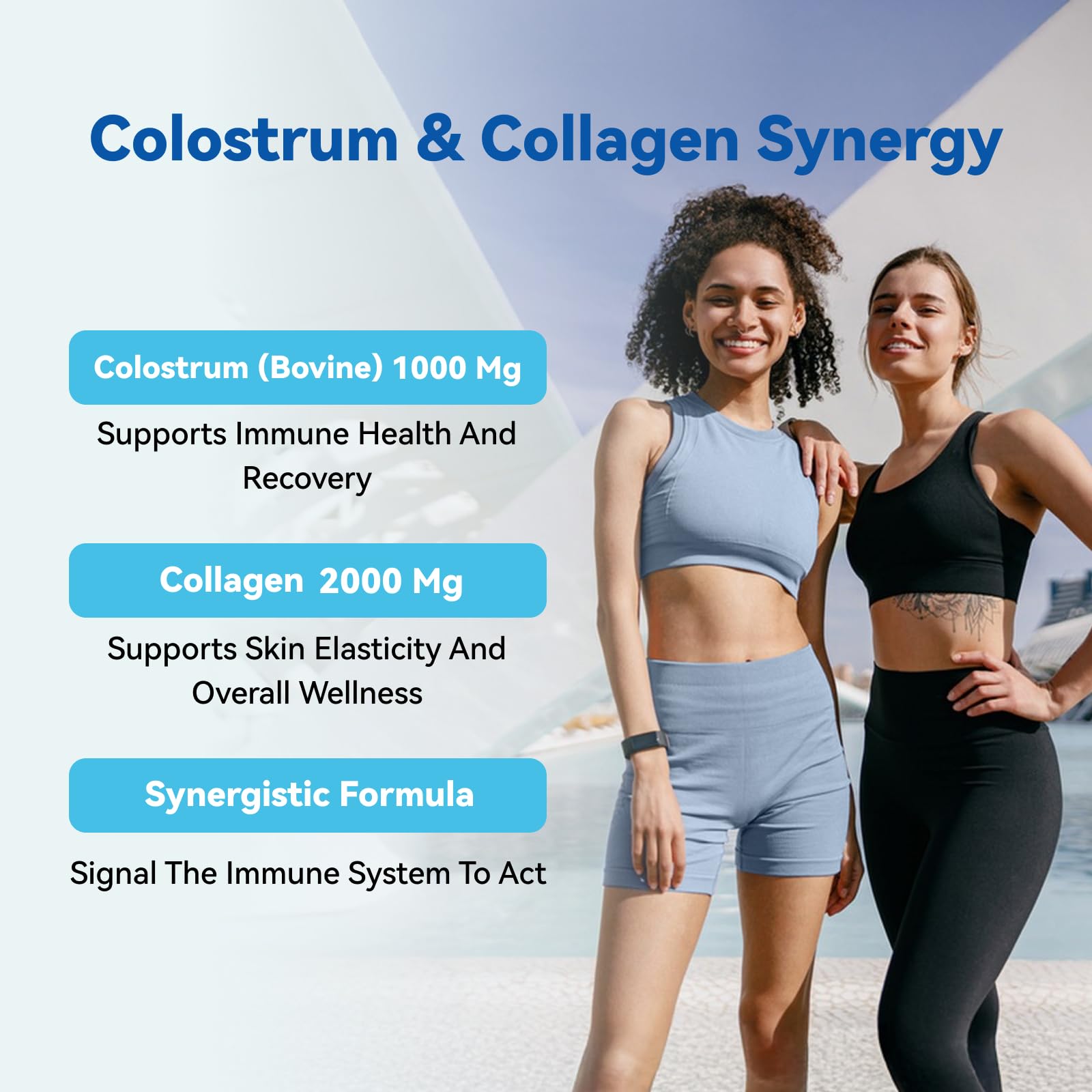 Inner Brightness Colostrum-Probiotiques visuel: soutien digestif et immunité naturelle.