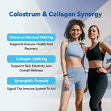 Inner Brightness Colostrum-Probiotiques visuel: soutien digestif et immunité naturelle.