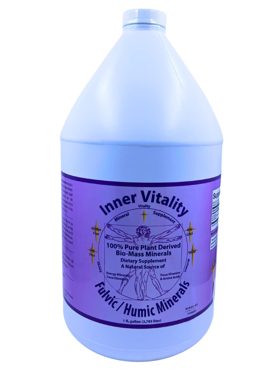 Inner Vitality Mélange fulvique-humique en bouteille, soutien minéral et énergie potentielle