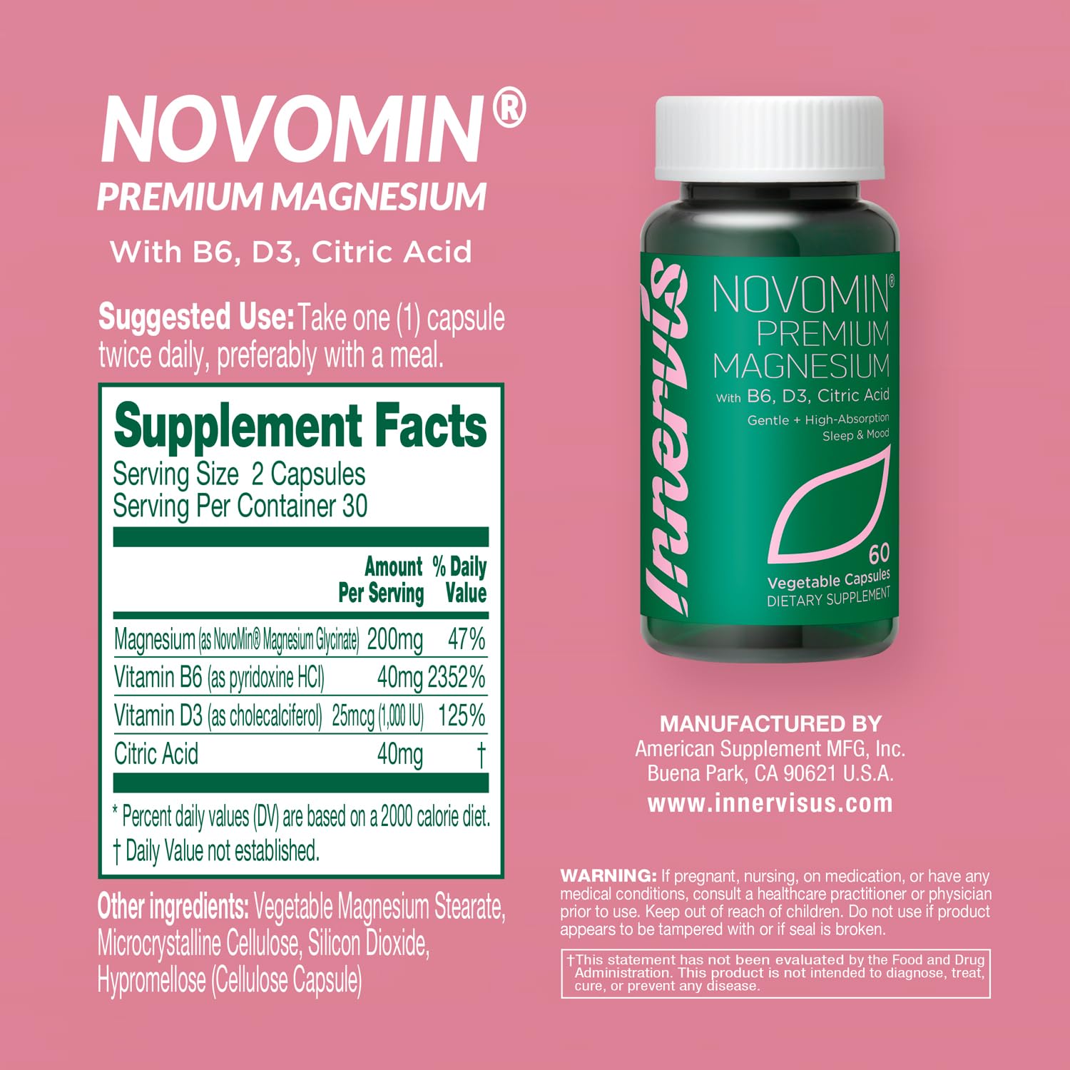 INNERVISNUTRITION Bienfaits possibles — Soutien musculaire et détente naturelle.