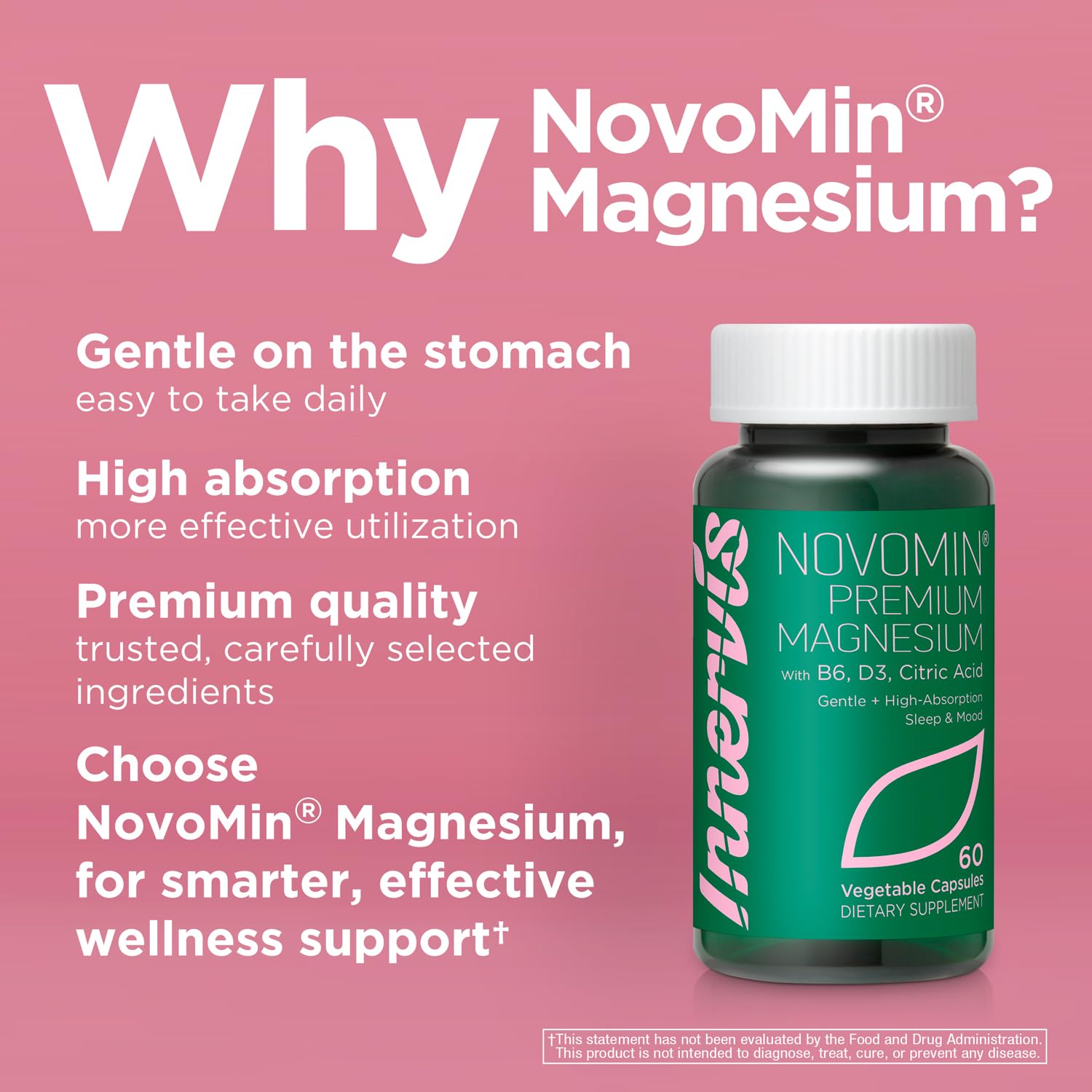 INNERVISNUTRITION Magnésium Glycinate premium — Capsules végétariennes favorisant une routine quotidienne.