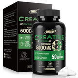 INNIOXV Créatine Monohydrate – bouteille 5000 mg, soutien musculaire et énergie.