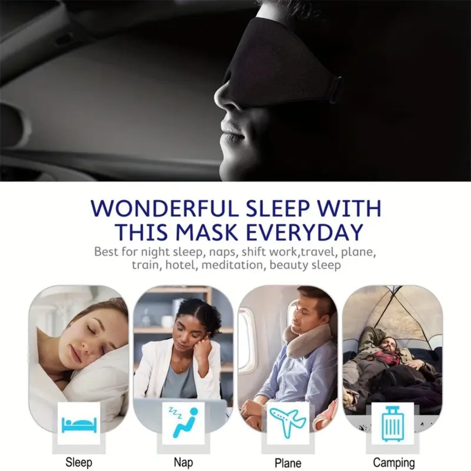 Innoflyx Masque Yeux Lavage En Machine: nettoyage pratique et rapide