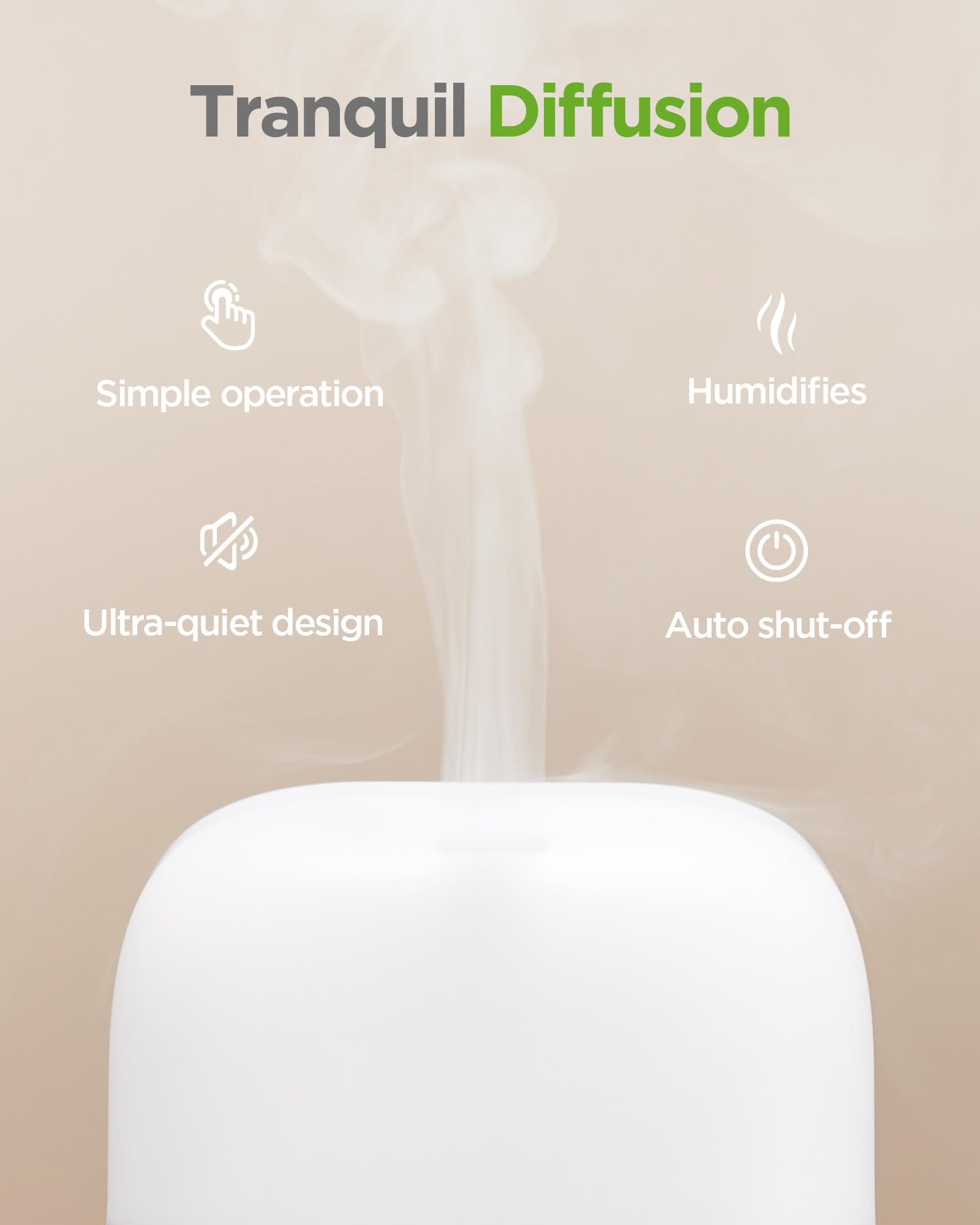 InnoGear diffuseur 150 ml lumiere LED independente pour creer l'ambiance.