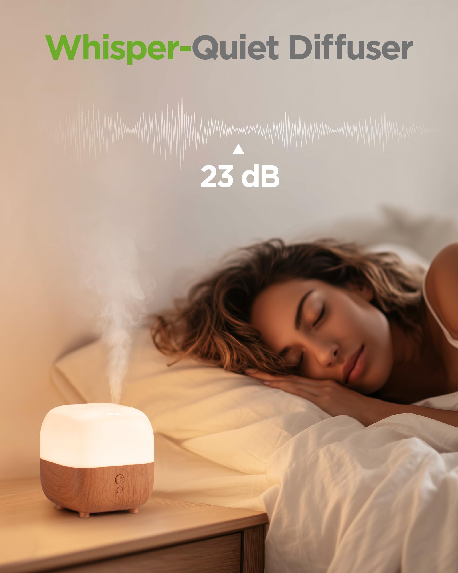 InnoGear diffuseur 8 couleurs LED ambiance personnalisee.