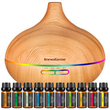 Diffuseur InnoGear aromathérapie 400 ml, base élégante pour pièce.
