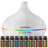 Diffuseur InnoGear aromathérapie 400 ml en action, brume apaisante pour ambiance détente.
