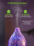InnoGear diffuseur avec brume continue et intermittente pour sommeil et concentration.