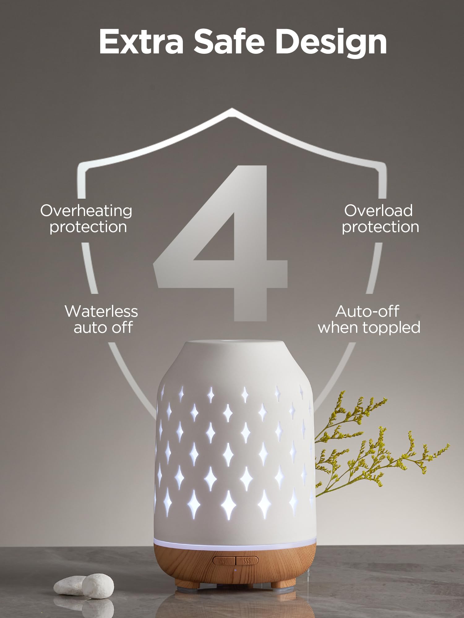Sept couleurs lumineuses créent une atmosphère chaleureuse et personnalisable.