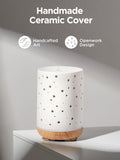 InnoGear diffuseur céramique blanc avec éclairage ambiant pour atmosphère cosy.
