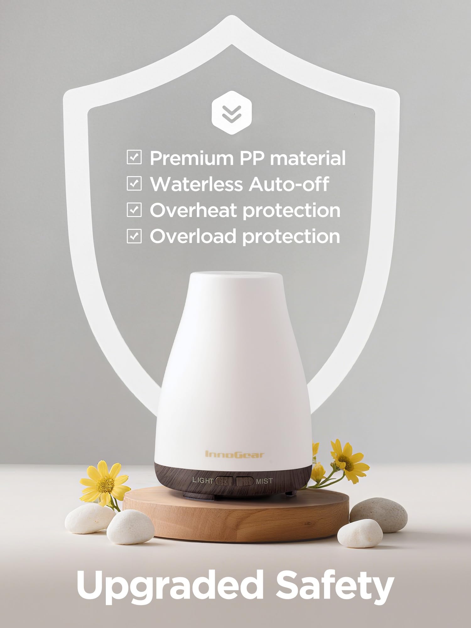 InnoGear diffuseur avec arrêt automatique lorsque l'eau est épuisée