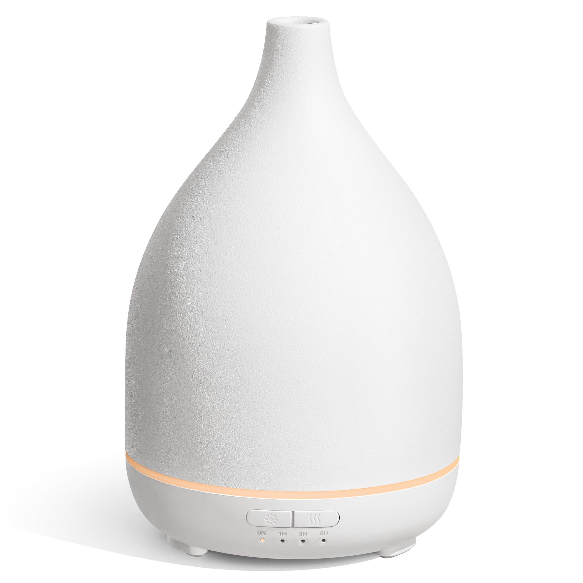 InnoGear diffuseur huiles essentielles ceramique 300ml base blanche, ambiance relaxante