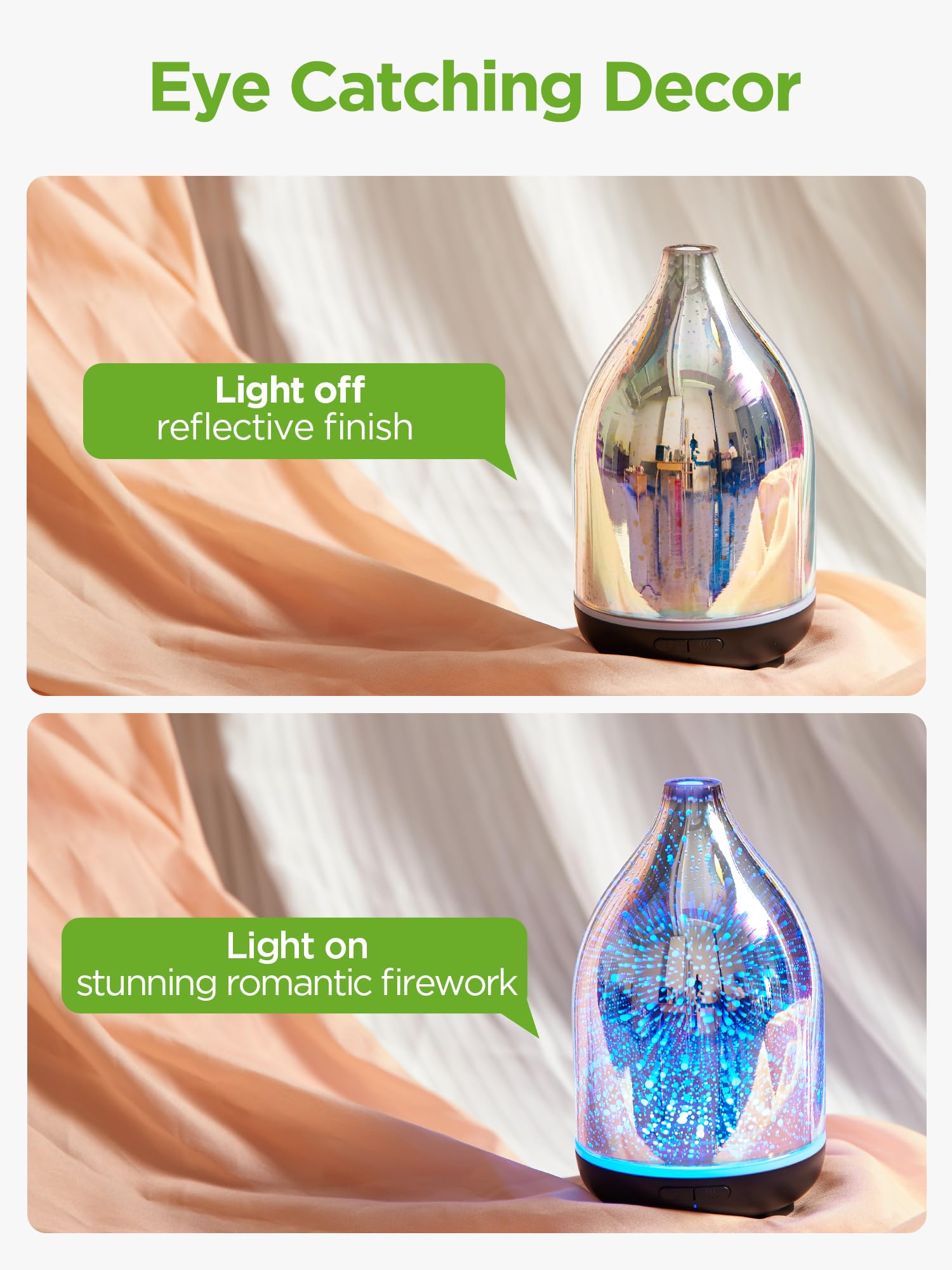 InnoGear diffuseur LED 8 couleurs, ambiance personnalisable.