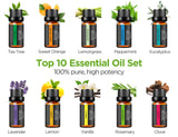 Set d’huiles essentielles InnoGear 10 bouteilles pour varier les senteurs.