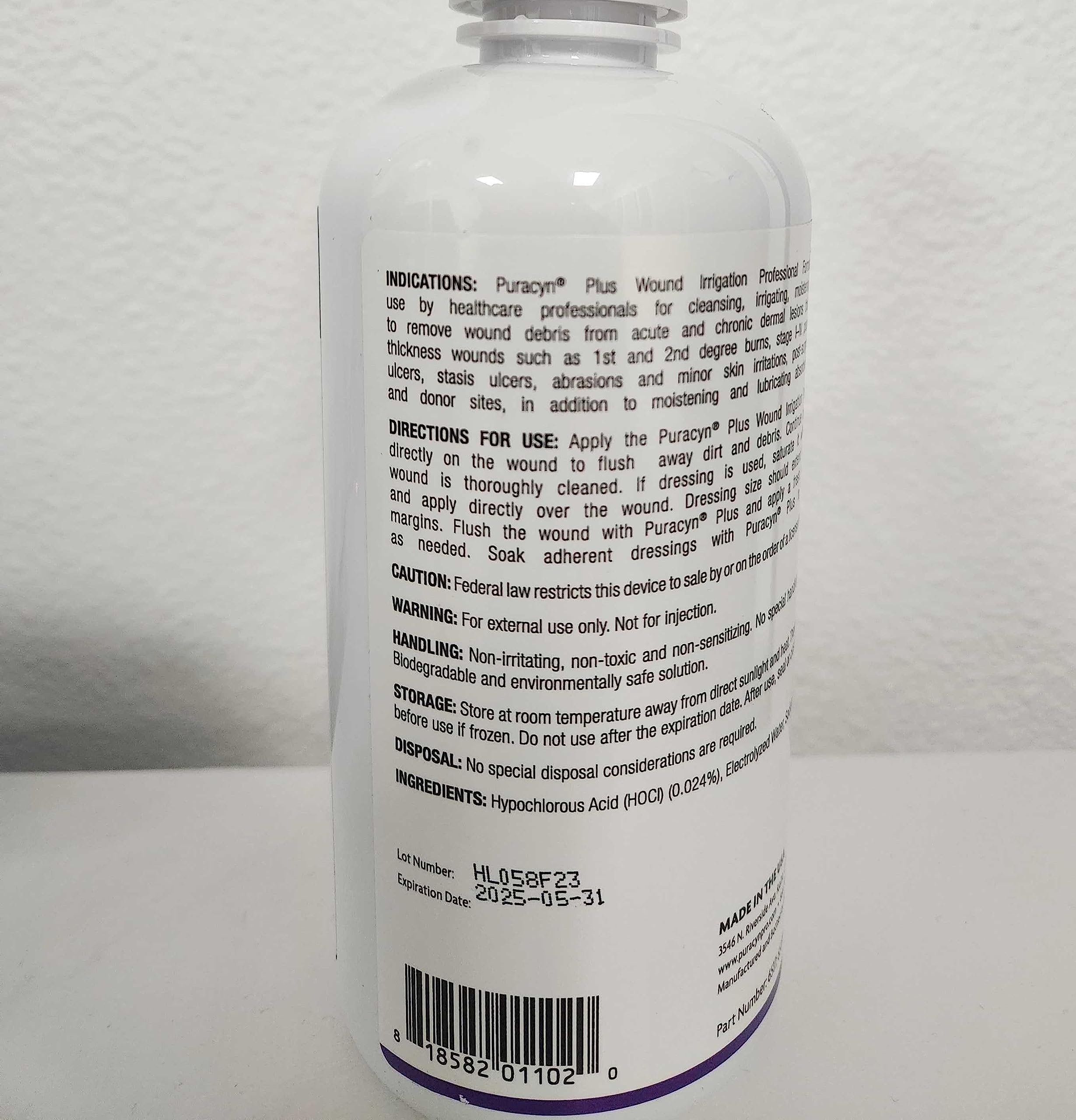 Innovacyn Puracyn Plus – etiquette imprimée facilitant l’identification