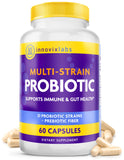 InnovixLabs Multi Strain Probiotics, bouteille prête, soutien digestif potentiel.