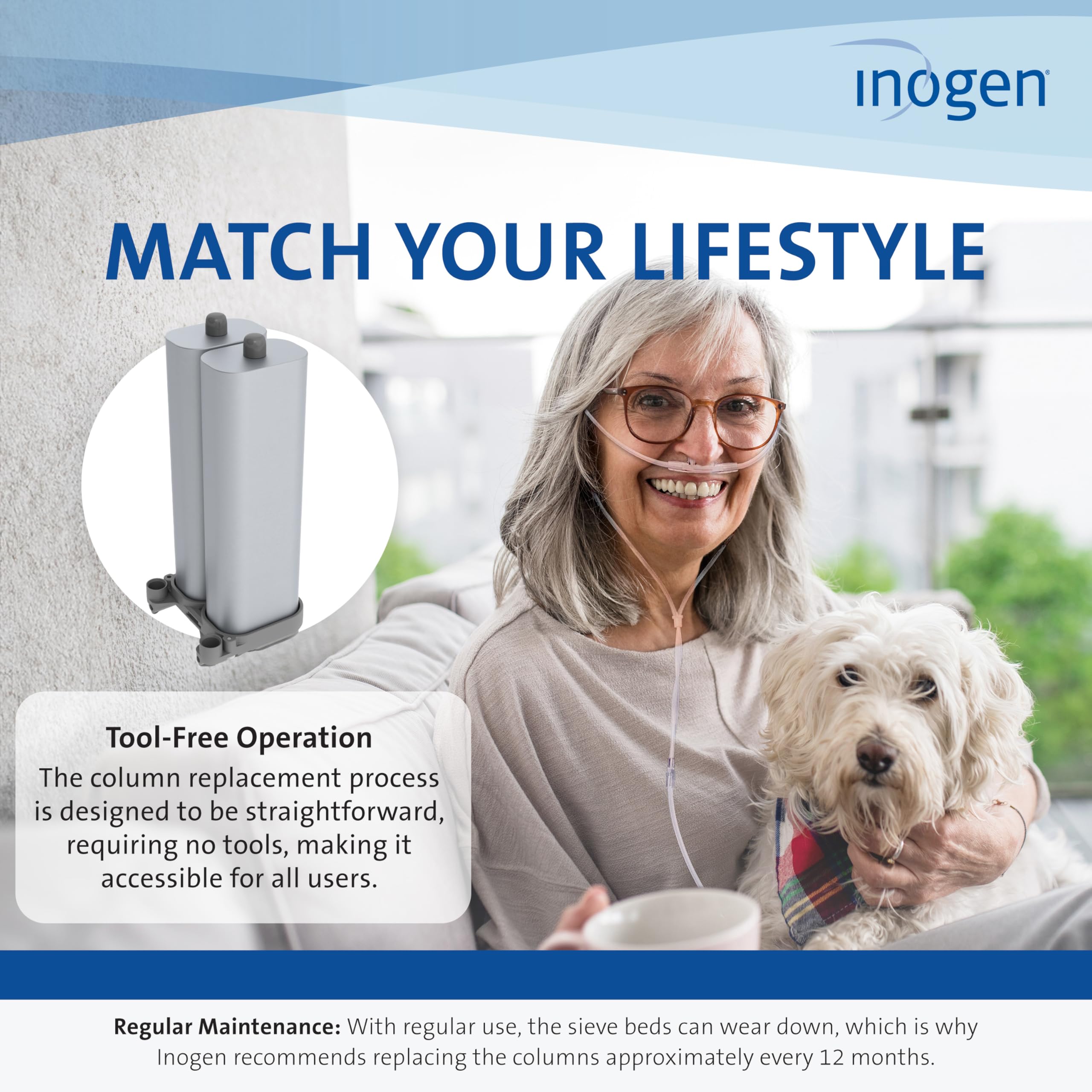 Inogen One G4: accessoire compact et léger pour votre routine.
