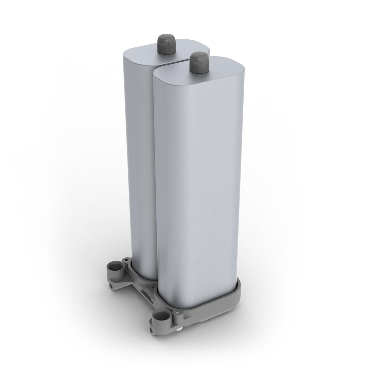 Inogen One G4: paire de colonnes métalliques amovibles, remplacement facilité à domicile.